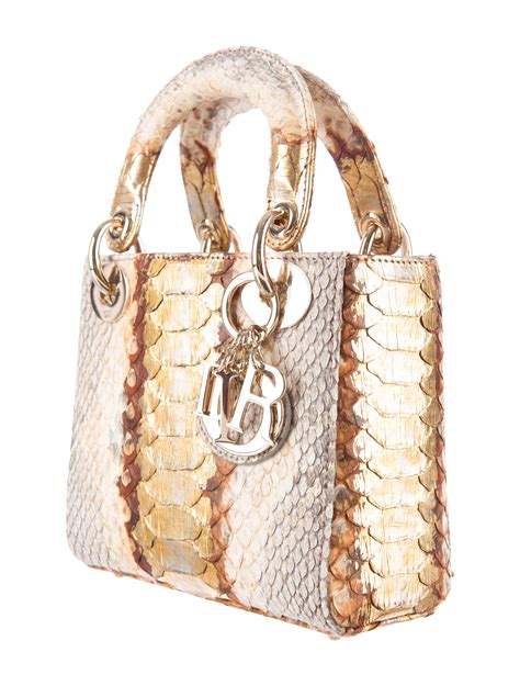 lady dior python|lady dior designer bag.